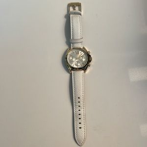 White/Gold Leather Michael Kors Watch